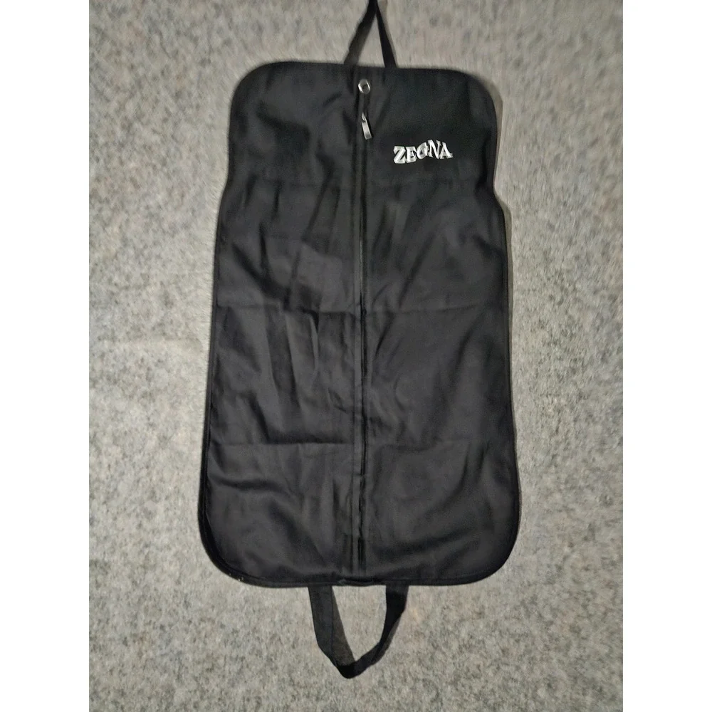 Zegna Garment Bag Mens Black Suit Cover Travel Carrier